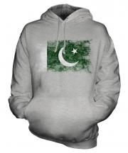 Pakistan Distressed Flag Unisex Adult Hoodie