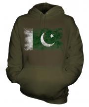 Pakistan Distressed Flag Unisex Adult Hoodie