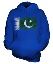 Pakistan Distressed Flag Unisex Adult Hoodie