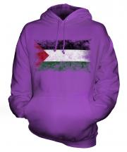 Palestine Distressed Flag Unisex Adult Hoodie