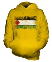 Palestine Distressed Flag Unisex Adult Hoodie