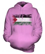 Palestine Distressed Flag Unisex Adult Hoodie