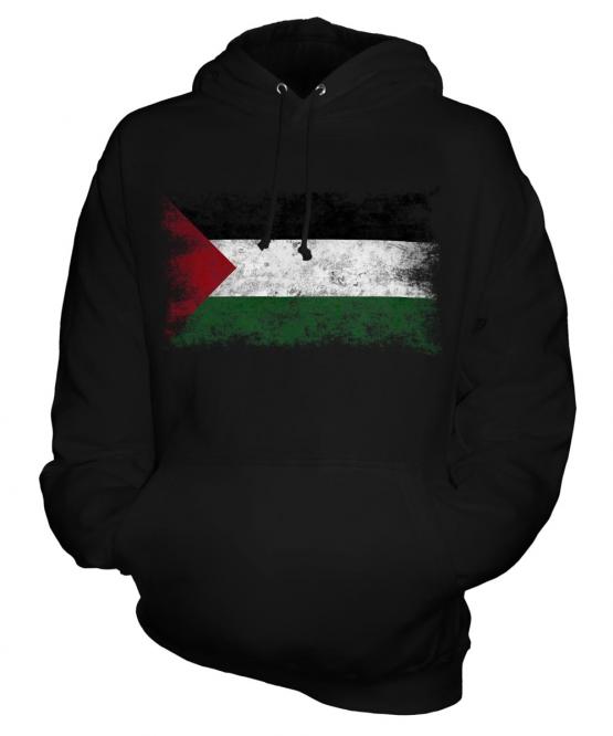 Palestine Distressed Flag Unisex Adult Hoodie