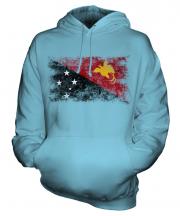 Papua New Guinea Distressed Flag Unisex Adult Hoodie