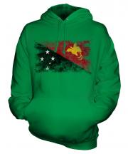 Papua New Guinea Distressed Flag Unisex Adult Hoodie