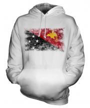 Papua New Guinea Distressed Flag Unisex Adult Hoodie