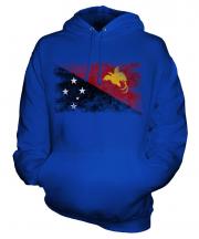 Papua New Guinea Distressed Flag Unisex Adult Hoodie