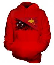 Papua New Guinea Distressed Flag Unisex Adult Hoodie