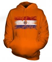 Paraguay Distressed Flag Unisex Adult Hoodie