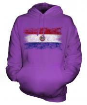 Paraguay Distressed Flag Unisex Adult Hoodie