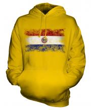 Paraguay Distressed Flag Unisex Adult Hoodie