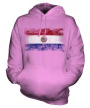 Paraguay Distressed Flag Unisex Adult Hoodie