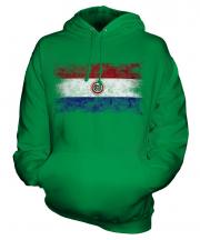 Paraguay Distressed Flag Unisex Adult Hoodie