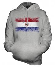 Paraguay Distressed Flag Unisex Adult Hoodie