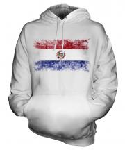 Paraguay Distressed Flag Unisex Adult Hoodie