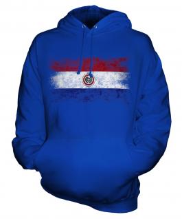 Paraguay Distressed Flag Unisex Adult Hoodie