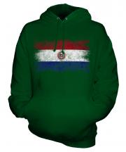 Paraguay Distressed Flag Unisex Adult Hoodie