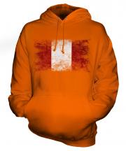 Peru Distressed Flag Unisex Adult Hoodie