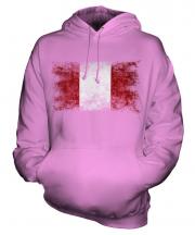 Peru Distressed Flag Unisex Adult Hoodie