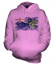 Pitcairn Islands Distressed Flag Unisex Adult Hoodie