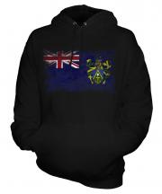 Pitcairn Islands Distressed Flag Unisex Adult Hoodie
