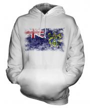 Pitcairn Islands Distressed Flag Unisex Adult Hoodie