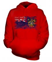 Pitcairn Islands Distressed Flag Unisex Adult Hoodie