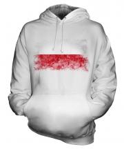 Poland Distressed Flag Unisex Adult Hoodie