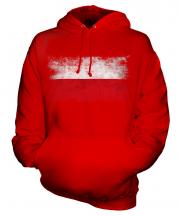 Poland Distressed Flag Unisex Adult Hoodie
