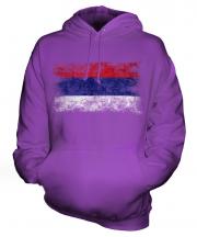 Republika Srpska Distressed Flag Unisex Adult Hoodie