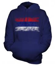 Republika Srpska Distressed Flag Unisex Adult Hoodie