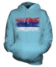 Republika Srpska Distressed Flag Unisex Adult Hoodie