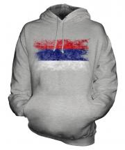 Republika Srpska Distressed Flag Unisex Adult Hoodie