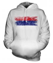 Republika Srpska Distressed Flag Unisex Adult Hoodie