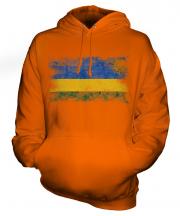 Rwanda Distressed Flag Unisex Adult Hoodie
