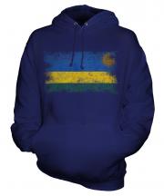 Rwanda Distressed Flag Unisex Adult Hoodie
