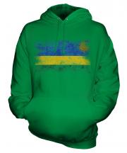 Rwanda Distressed Flag Unisex Adult Hoodie