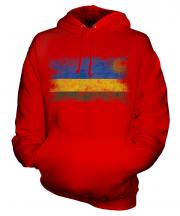 Rwanda Distressed Flag Unisex Adult Hoodie