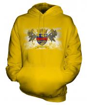 Saint Barthelemy Distressed Flag Unisex Adult Hoodie