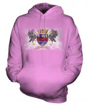 Saint Barthelemy Distressed Flag Unisex Adult Hoodie