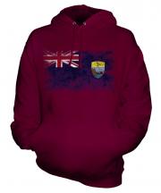 Saint Helena Distressed Flag Unisex Adult Hoodie