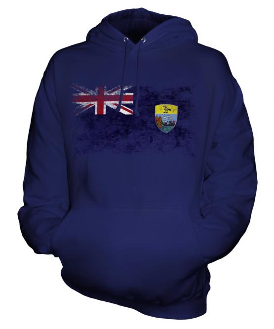 Saint Helena Distressed Flag Unisex Adult Hoodie