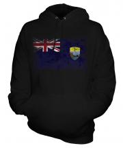 Saint Helena Distressed Flag Unisex Adult Hoodie