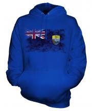 Saint Helena Distressed Flag Unisex Adult Hoodie