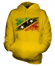 Saint Kitts And Nevis Distressed Flag Unisex Adult Hoodie