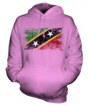 Saint Kitts And Nevis Distressed Flag Unisex Adult Hoodie
