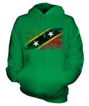 Saint Kitts And Nevis Distressed Flag Unisex Adult Hoodie