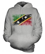 Saint Kitts And Nevis Distressed Flag Unisex Adult Hoodie