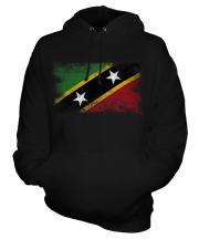 Saint Kitts And Nevis Distressed Flag Unisex Adult Hoodie