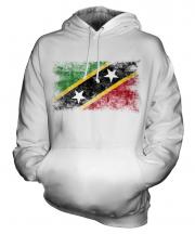 Saint Kitts And Nevis Distressed Flag Unisex Adult Hoodie